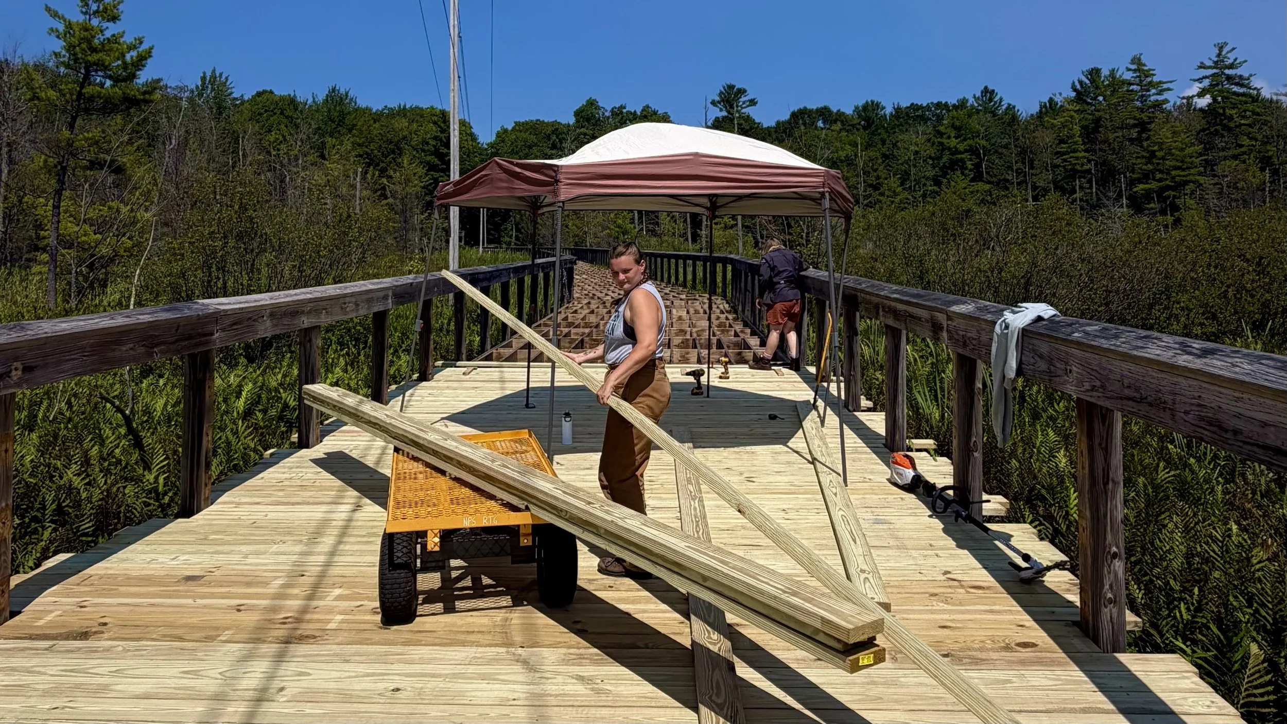 The Hands Behind the Tucker Lake Boardwalk Restoration