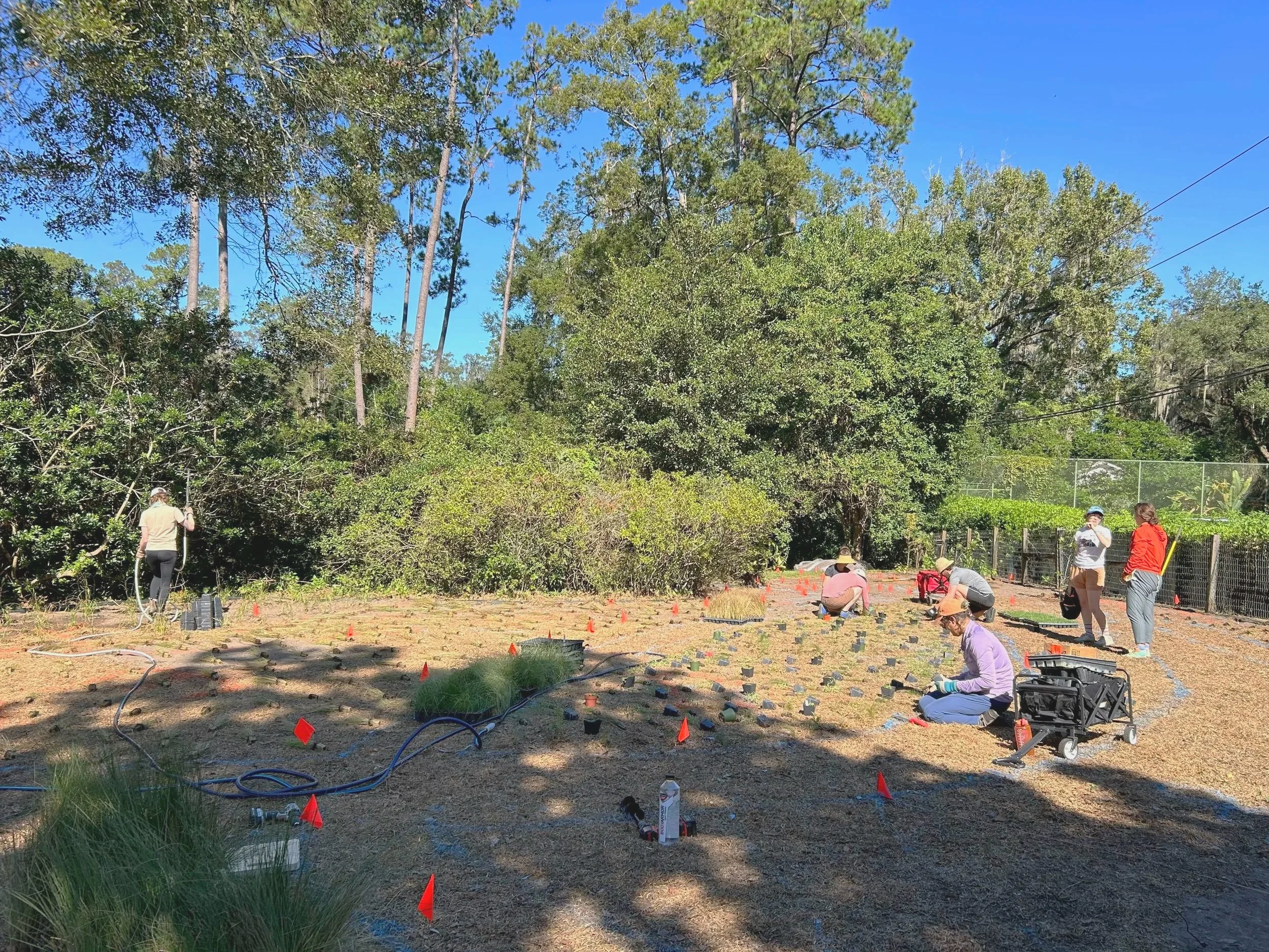 Volunteer-powered installation, November 2024.