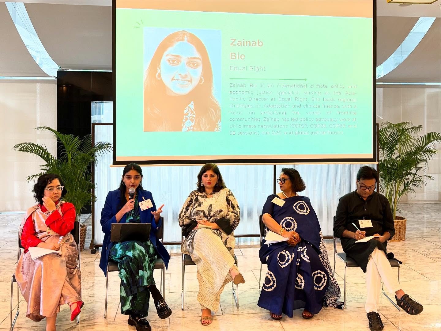 🌏 Today Equal Right spoke about the role of cash transfers in Adaptation at the Multi-Stakeholder Dialogue ahead of the 9th #Asia-Pacific Climate Change #Adaptation Forum and during Bangkok Climate Action Week at the UN Headquarters in Bangkok.

Too