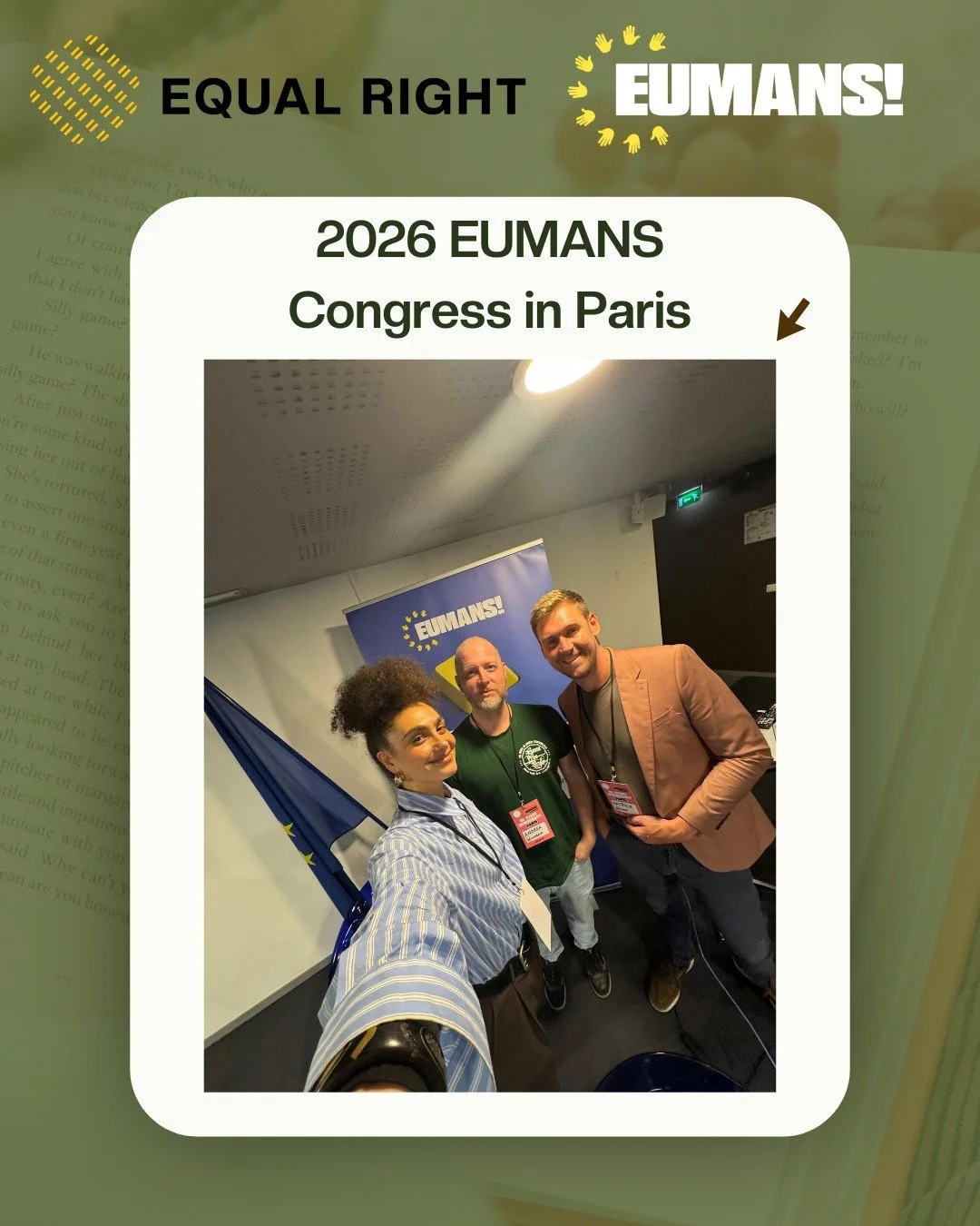 Equal Right was honoured to attend and speak at the 2026 EUMANS Congress in Paris, joining a powerful gathering of civic movements working to rebuild democratic participation across Europe.

On the panel on fair carbon pricing, we made the case for r