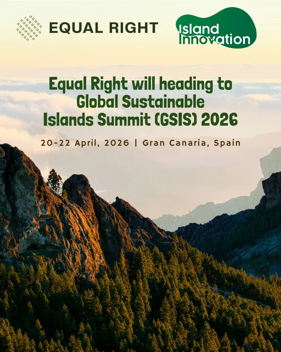 Equal Right is headed to the Global Sustainable Islands Summit 2026 in Gran Canaria next week!

Island nations are on the frontlines of the climate crisis. But they also have the potential to lead globally in the fight for climate justice.

Thanks to