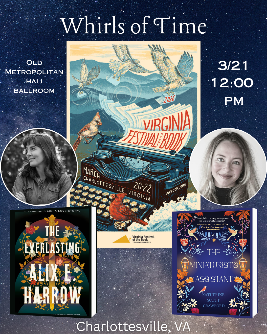 Katherine scott crawford with alix e. harrow - virginia festival of the book 2026