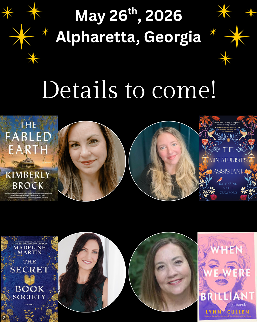 Historical Fiction Event with Kimberly Brock, Katherine Scott Crawford, Lynn Cullen, & Madeline Martin