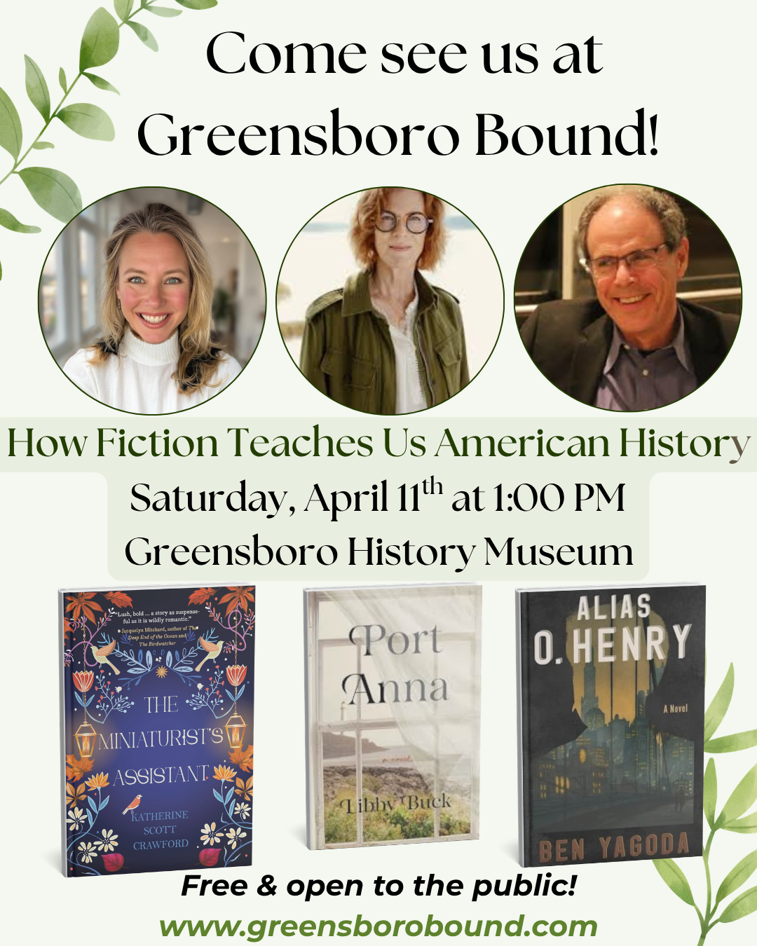 come see us in greensboro!