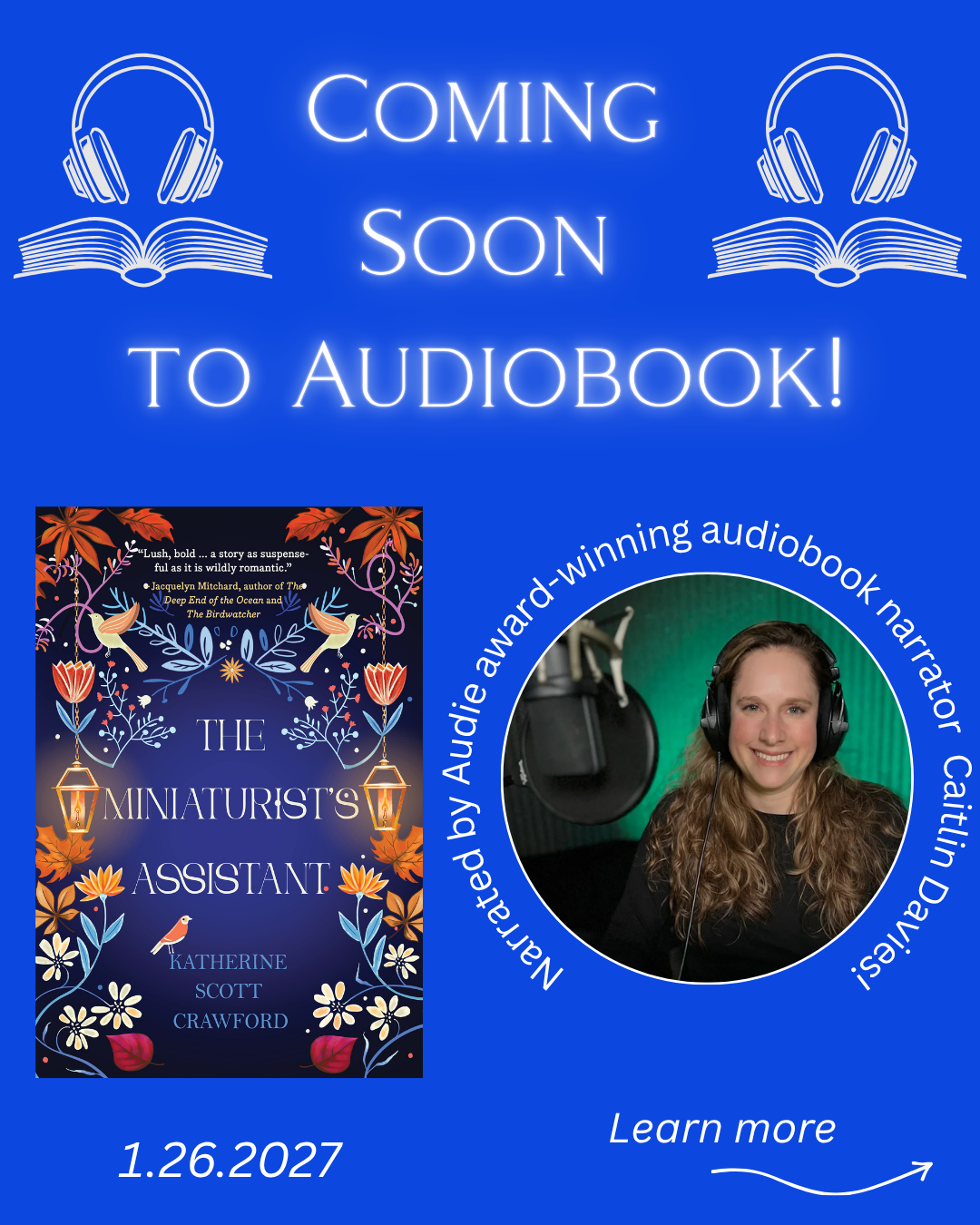 coming soon: the miniaturist’s assistant audiobook!
