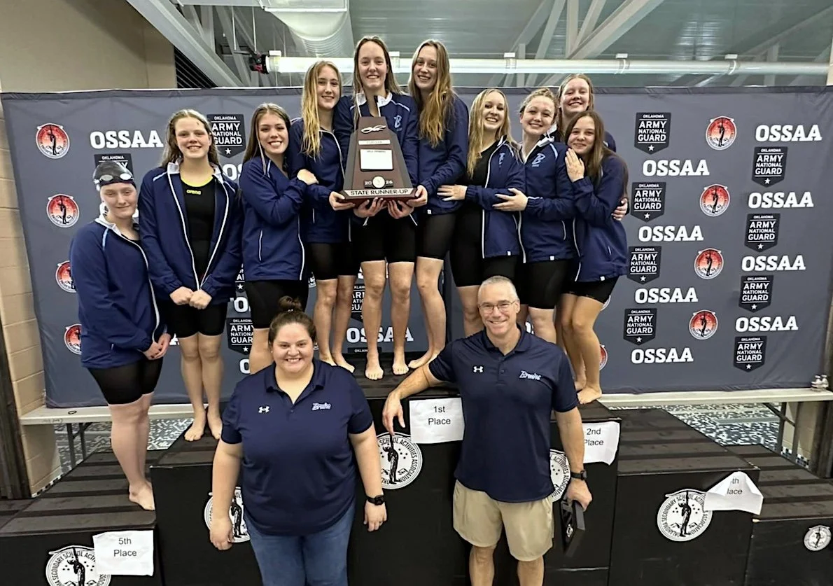 BARTLESVILLE LADY BRUINS SWIM TEAM IS CLASS 6A RUNNER-UPS; BOYS EARN MEDALS
