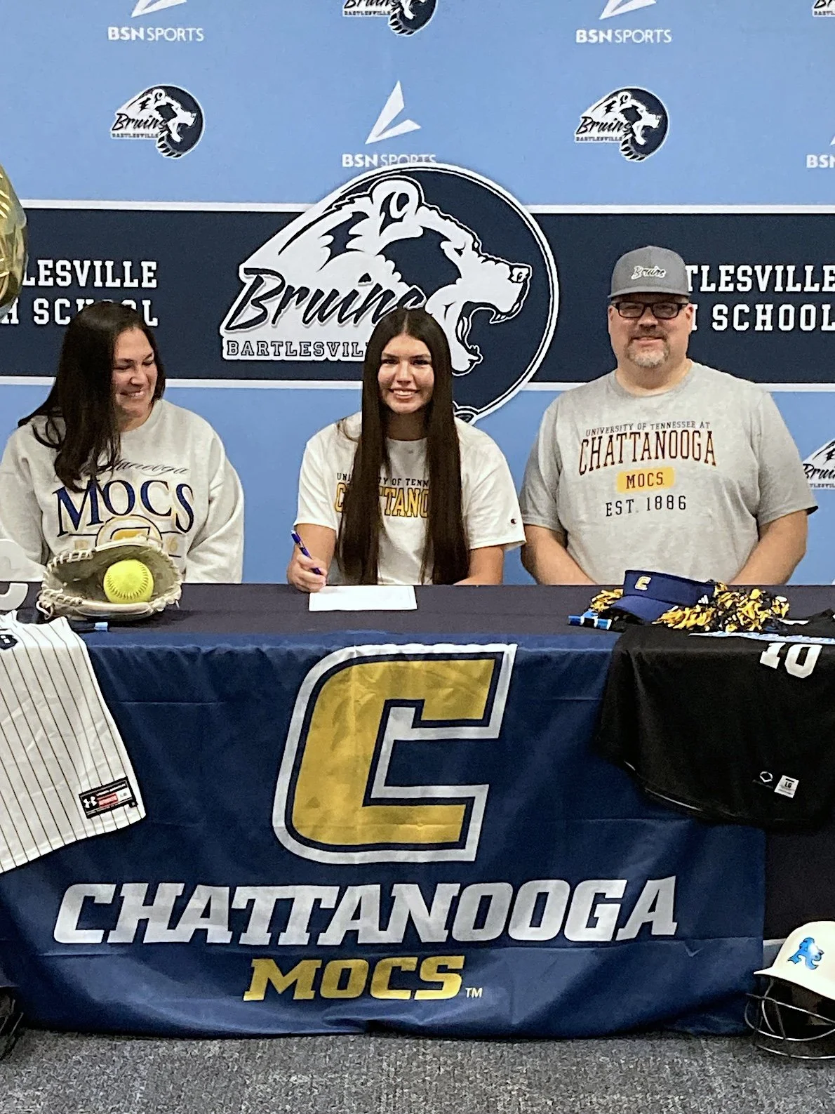 FALL BARTLESVILLE BRUINS COLLEGE SIGNINGS — Bartlesville Area Sports Report