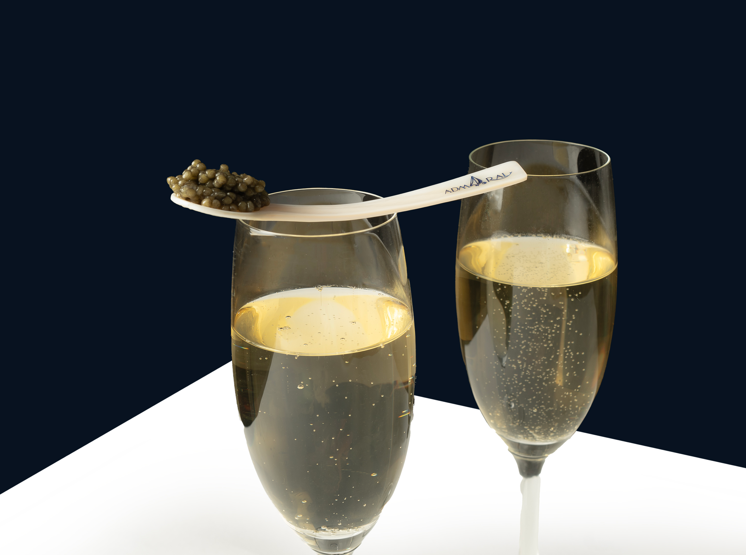 Admiral mother-of-pearl caviar spoon