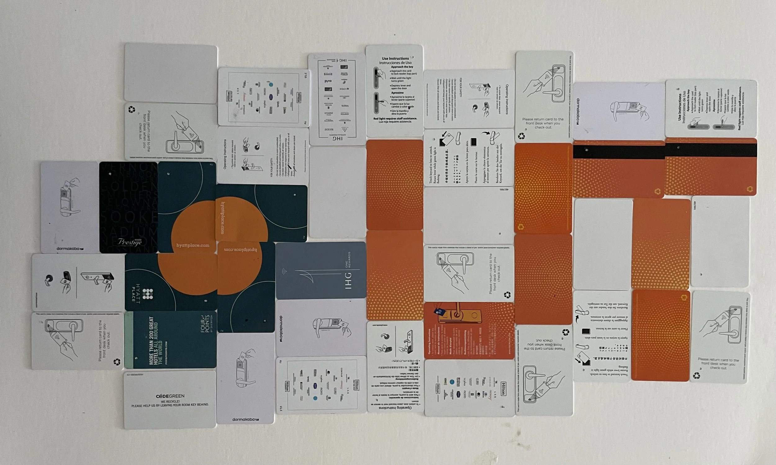 Hotel keycards