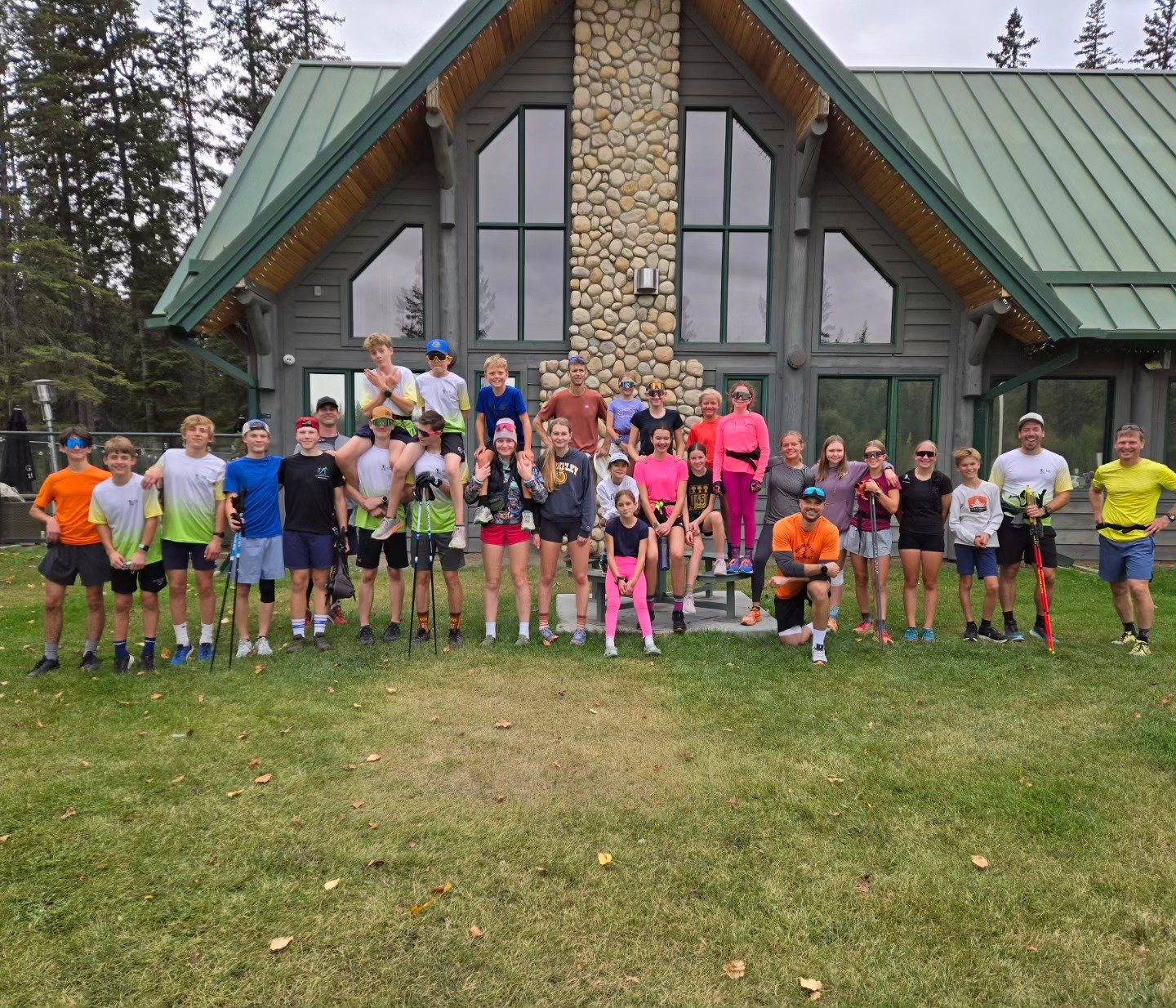 🍂A group photo to wrap the  CCS Day Camp held in Prince Albert on Sunday, September 22.

Skate rollerskiing on the Rotary Trail in the morning and playing games, ski striding and trail running at Little Red River Park in the afternoon made for an ac