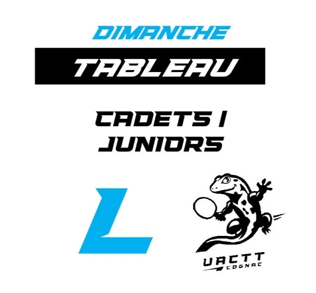 Tableau L - Dimanche Cadets / Juniors