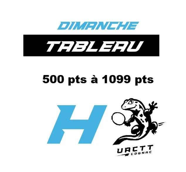 Tableau H - Dimanche 500 pts à 1099 pts