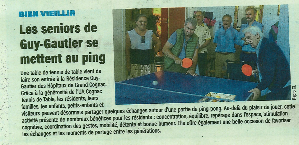L’UACTT à l’honneur dans Charente Libre !
