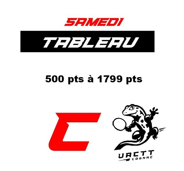 Tableau C - Samedi 500 pts à 1799 pts