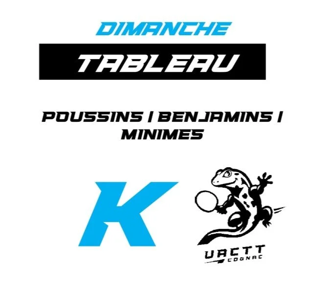 Tableau K - Dimanche Poussins / Benjamins / Minimes
