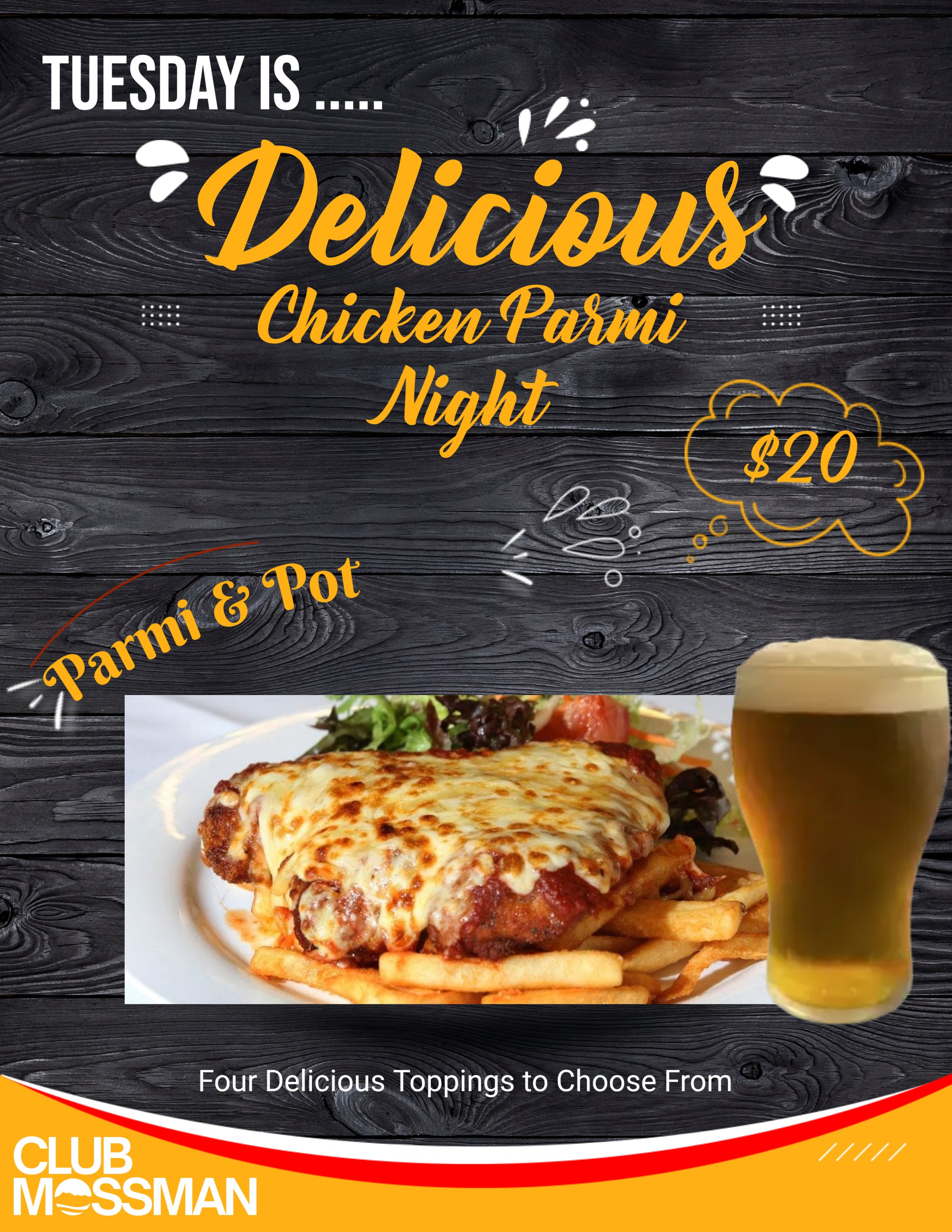 BISTRO MENU — CLUB MOSSMAN