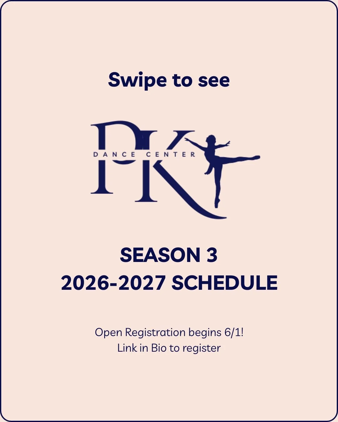 Join us for Season 3! Open registration begins on 6/1. Make an account today through the link in our bio so you&rsquo;re ready to register on 6/1! 🤩👯&zwj;♀️🩰💃