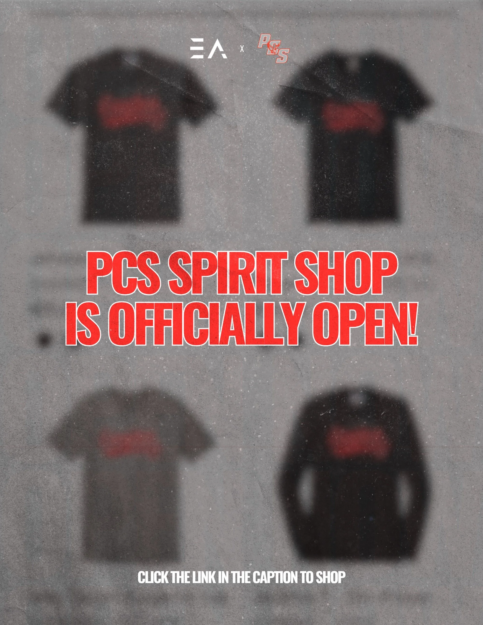 📣 PCS Spirit Shop is officially OPEN! 🦅

Get your PCS gear before the shop closes on October 12th! All apparel is dress code approved and perfect for showing off your Eagle spirit! 

All items will be shipped after the shop closes. Link in bio!!!! 