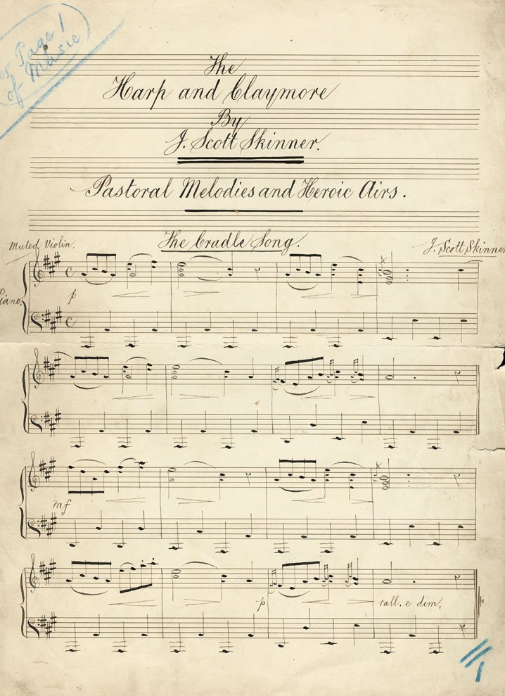 Sheet music of The Harp and Claymore