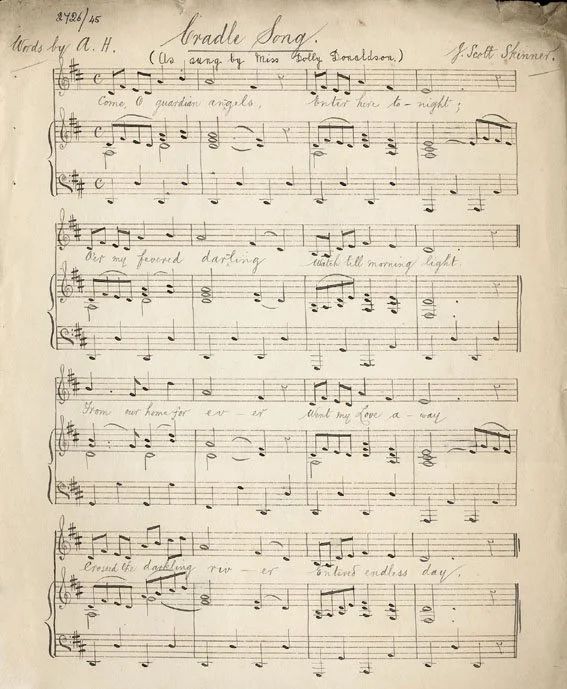 Sheet music of Cradle Song