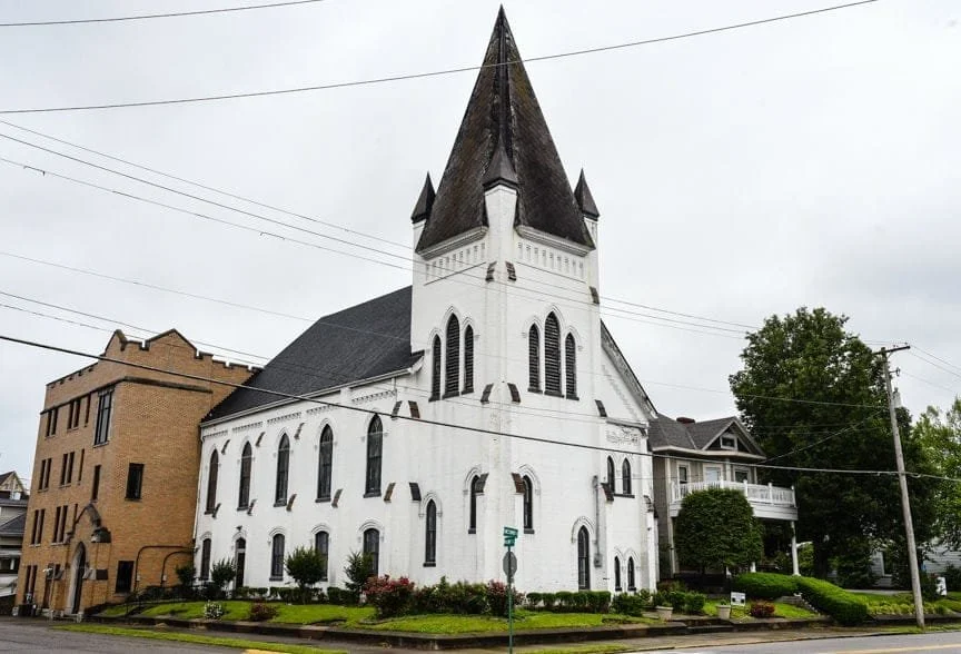 Exterior view of Victoria Chapel and hall
