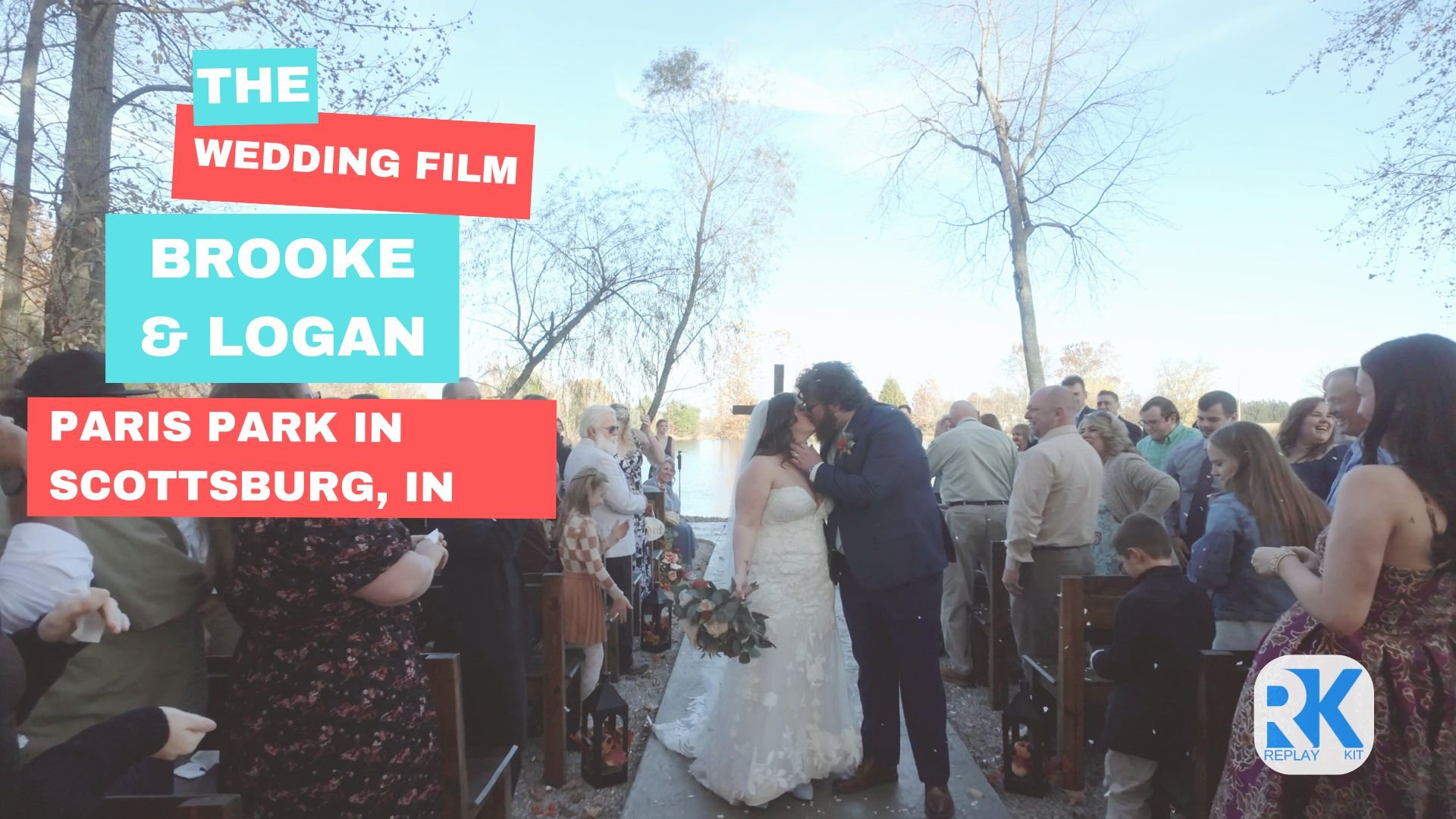 Lakefront Wedding at Paris Park Scottsburg Indiana.