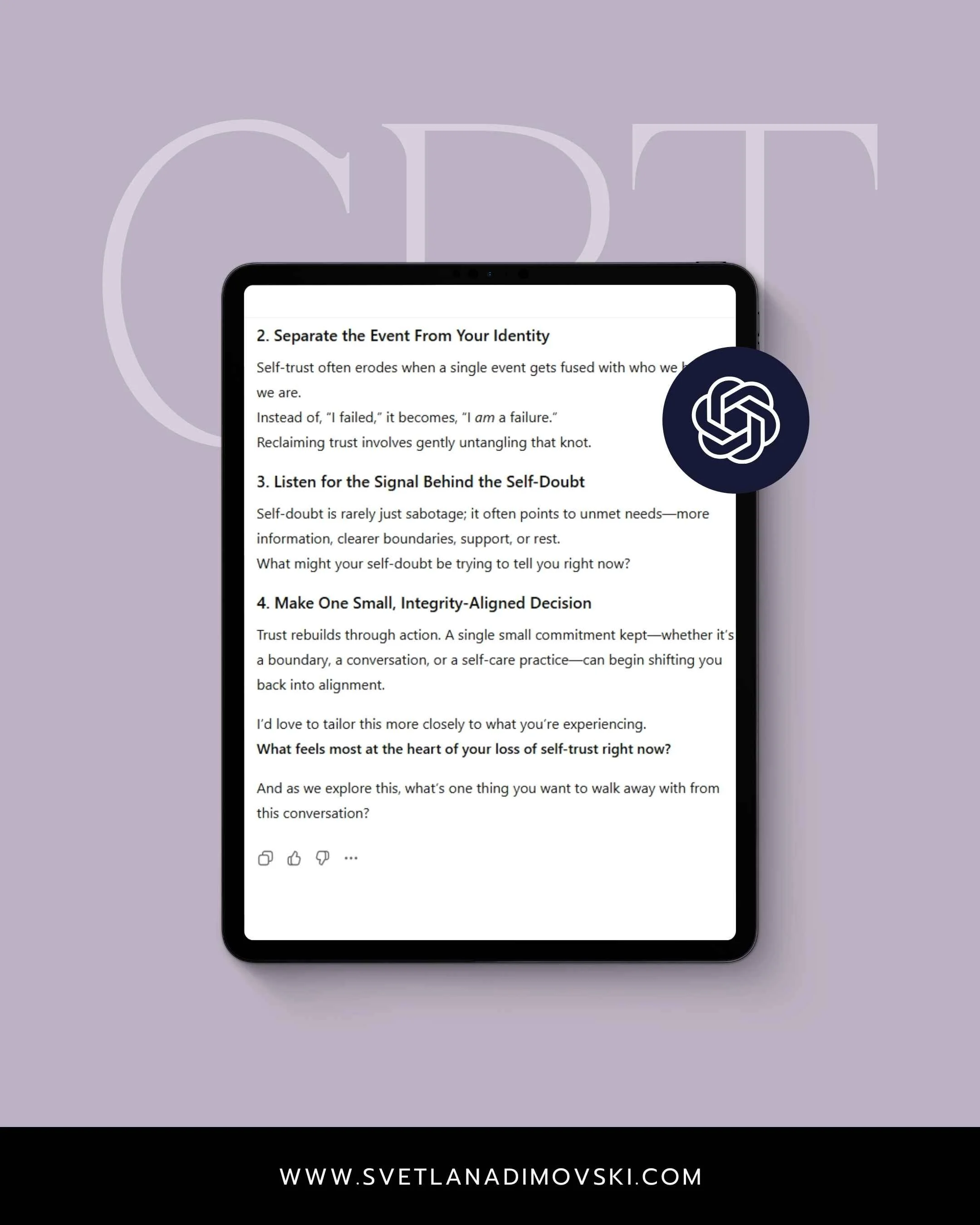 AI Confidence Coach Platform Self-esteem Building - Custom GPT