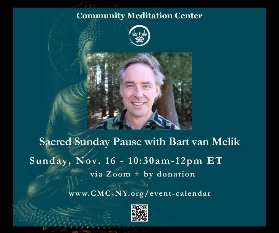 Sacred Sunday Pause with Bart van Melik (via Zoom)