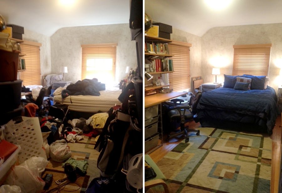 DeClutter Box Home Organization Before After
