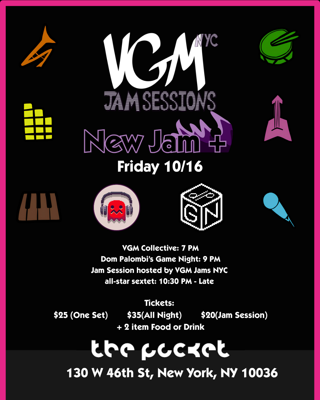 VGM Jam Sessions NYC: 5th Anniversary &amp; New Jam+