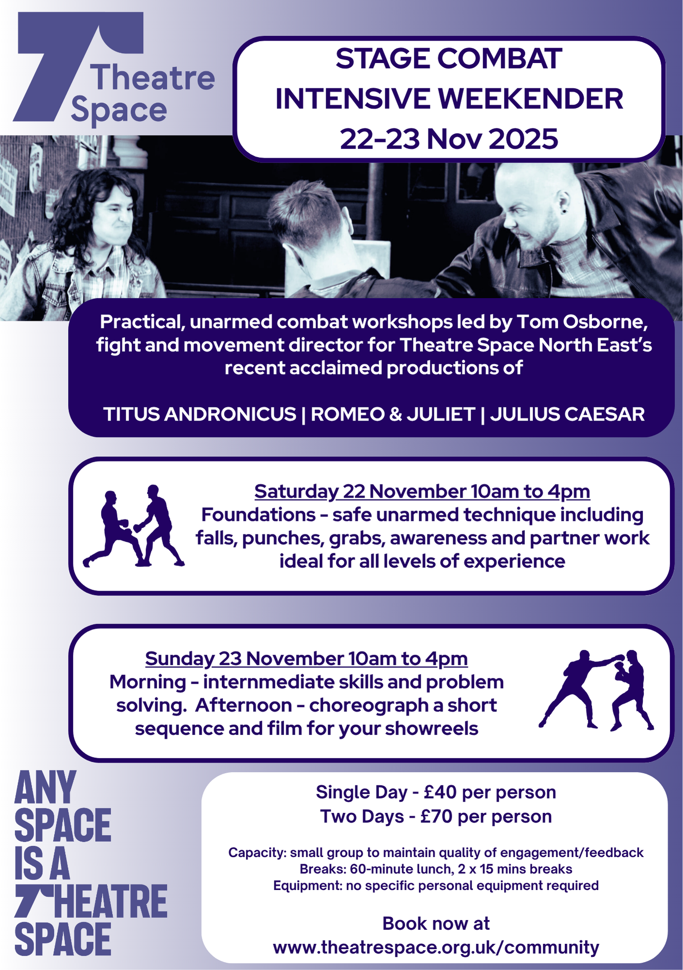 STAGE COMBAT INTENSIVE WEEKENDER (22-23 Nov 2025)