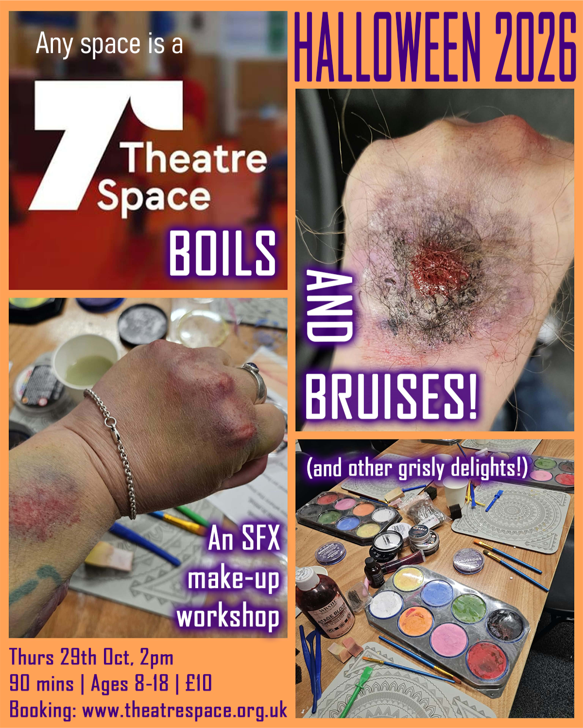 Special FX Make-up Workshop: Boils &amp; Bruises (and other grisly delights!)