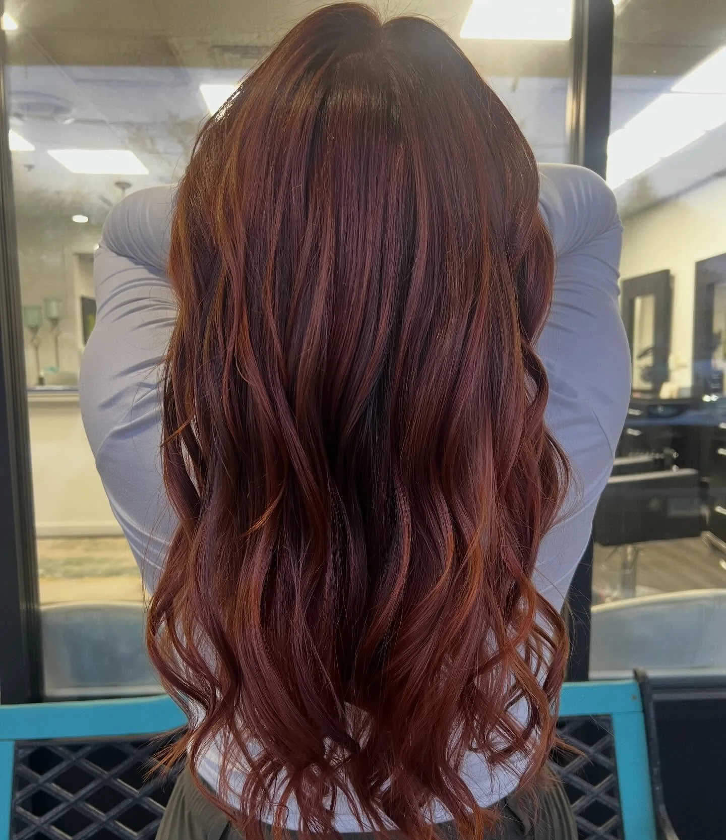 Red, but make it powerful ❤️&zwj;🔥
color &amp; style done by @manestylelyss_ 
Alyssa at our Fairfield location
&bull; call 203-292-5835 to book your appointment!
&bull;
&bull;
#balayagedandpainted #hairgoals😍 #hairoftheday #redhair #hairinspo