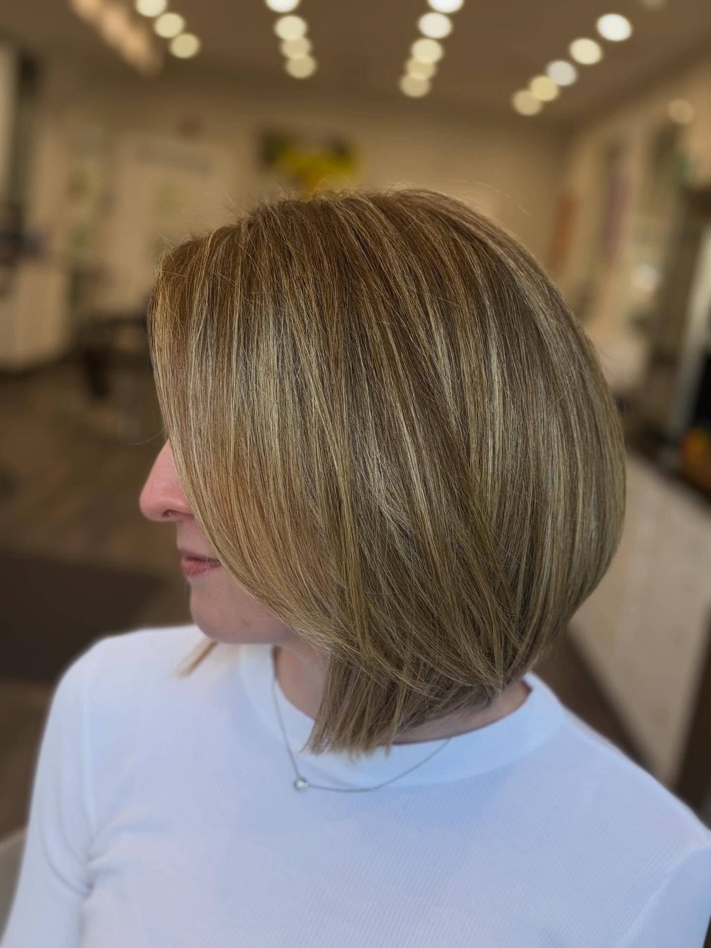 Soft ribbons of brightness 🤍
Highlights &amp; bob cut by @crownedbyerika 
&bull; Darien CT 
&bull; Text 203-571-9497 to book or DM 
&bull; 
&bull;
#bob #haircut #hairoftheday #fairfieldcountyct #hairstylist