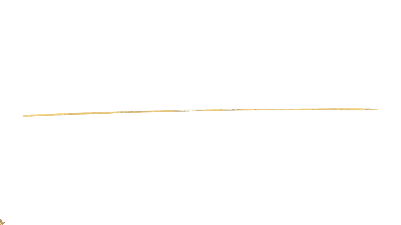 A black background with a horizontal gold line across the center.