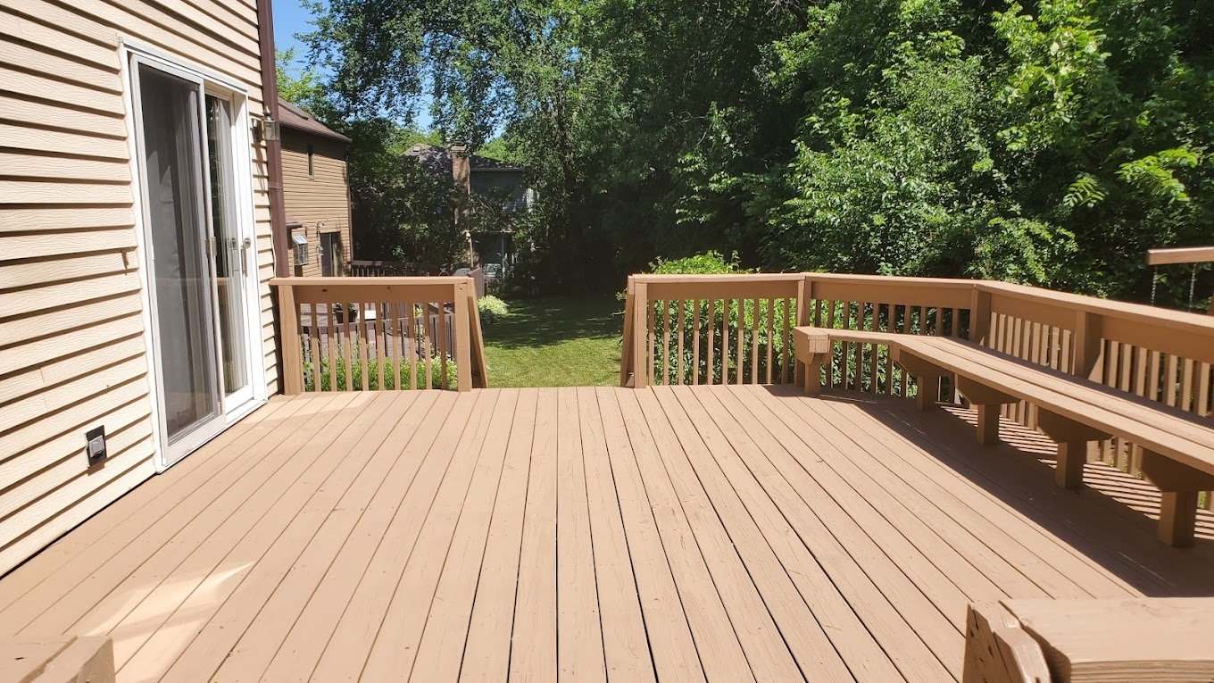 stained deck