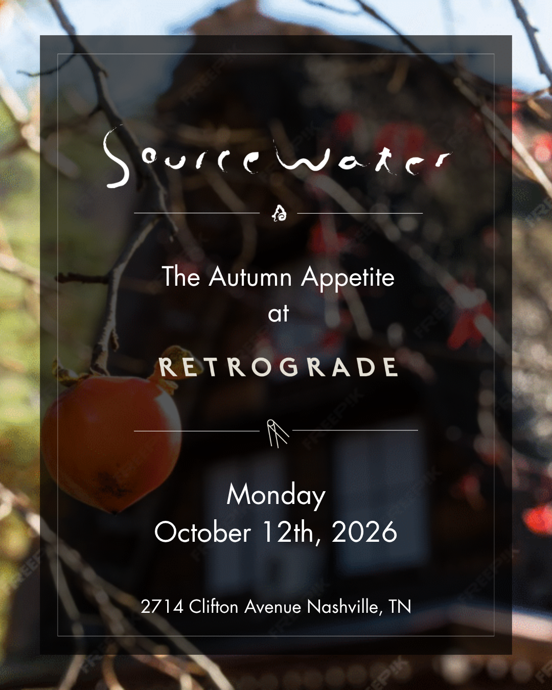 SourceWater:Autumn Appetite- October 12