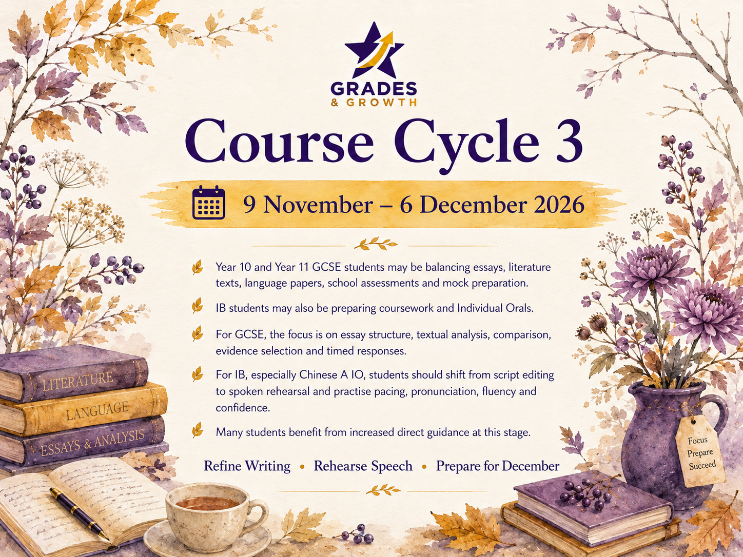 Course Cycle 3