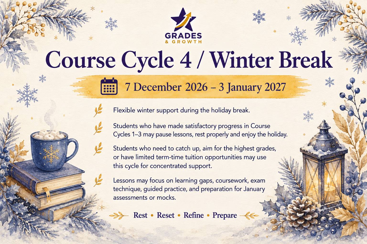Course Cycle 4 / Winter Break