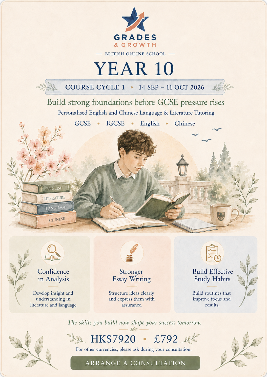 Year 10 | Course Cycle 1 | Single Language.png
