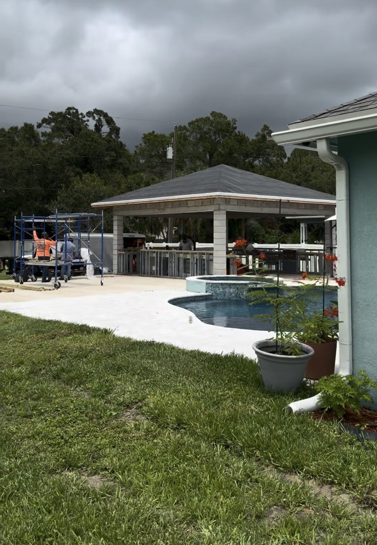 St Lucie Outdoor Kitchen Cabana by Down East Contracting