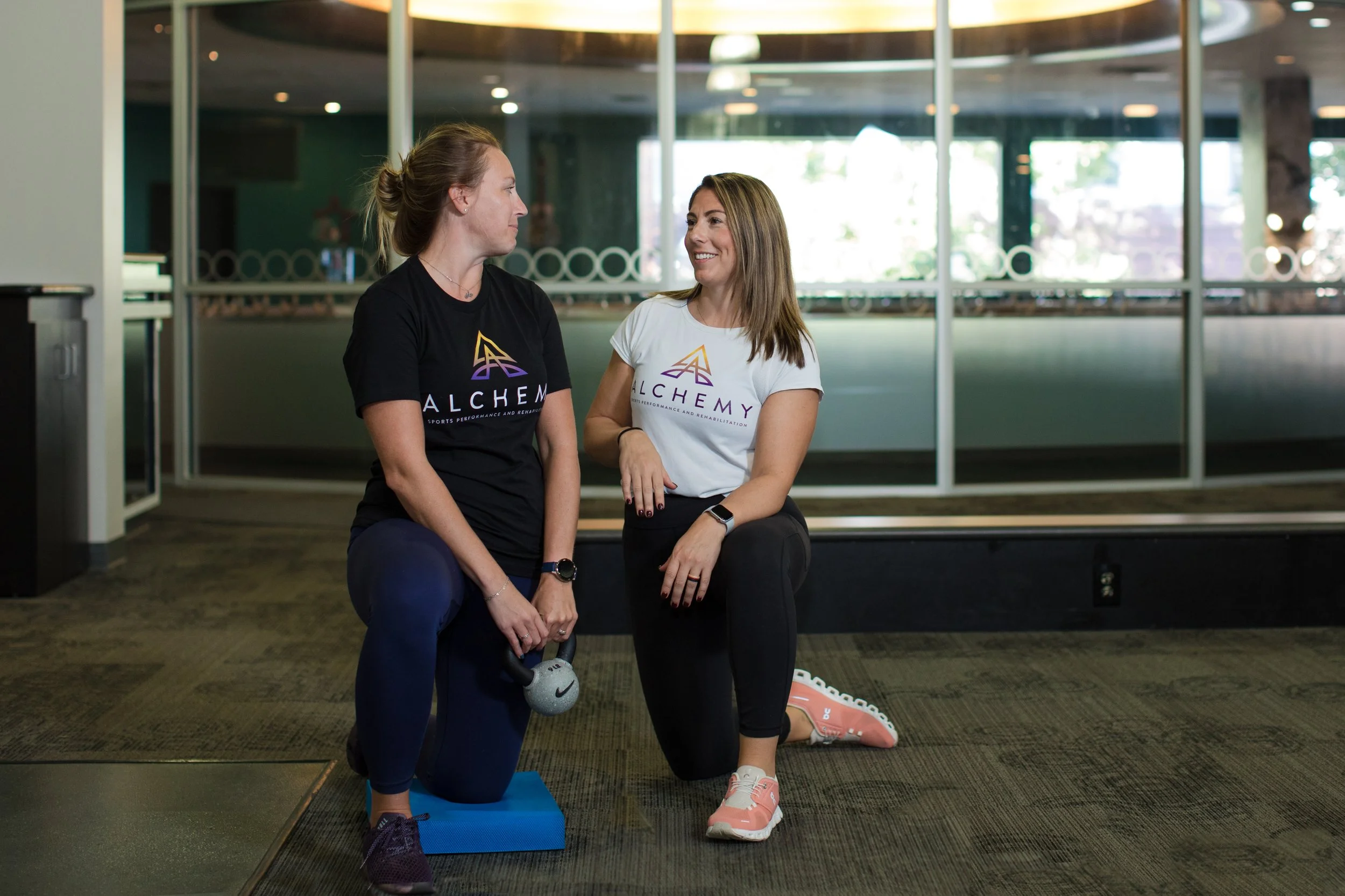 Deanna talking to patient