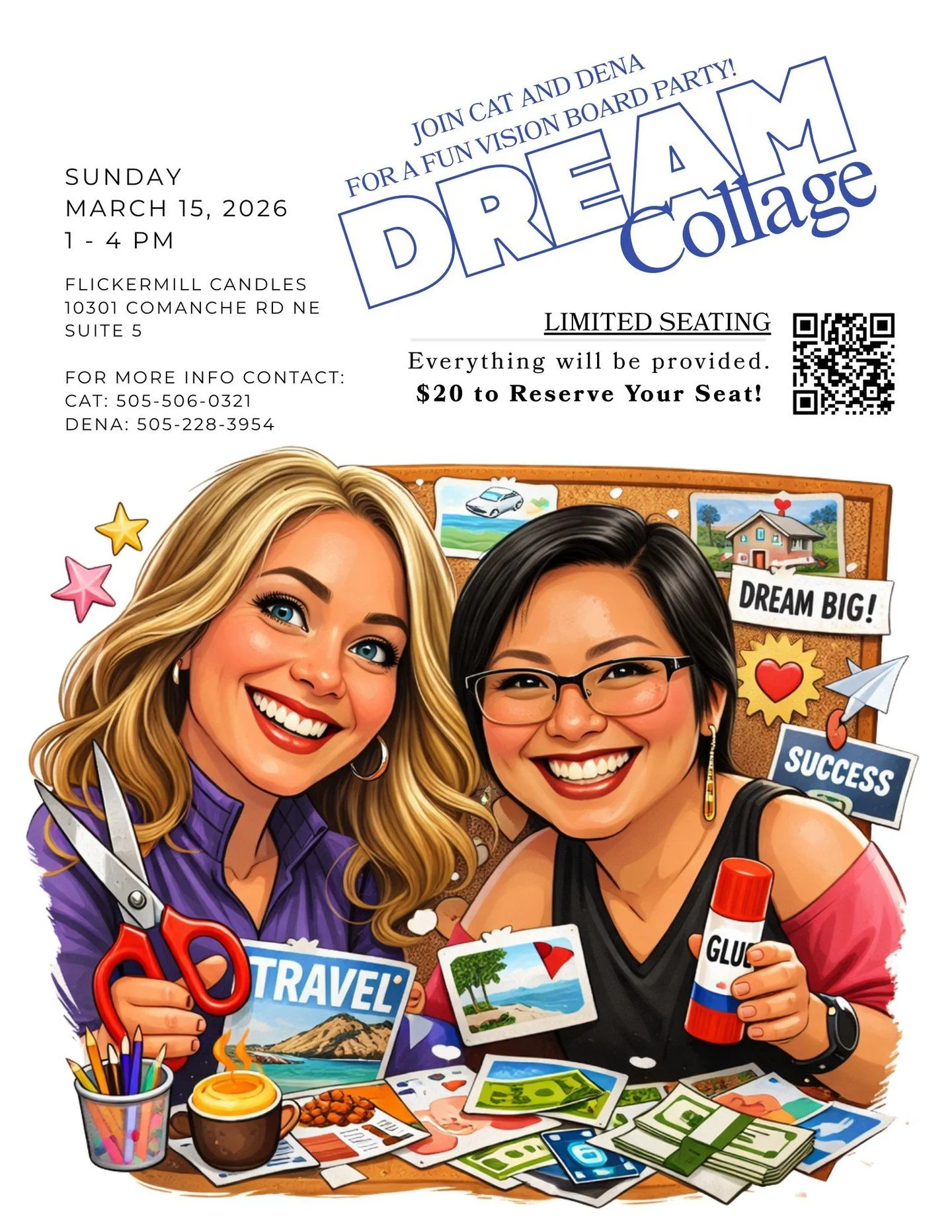 Why a vision board?

Sometimes our goals stay stuck in our heads.

When you put them in front of your eyes, something shifts.

This Sunday we&rsquo;ll be creating Dream Collages together &mdash; a simple and creative way to give shape to what y