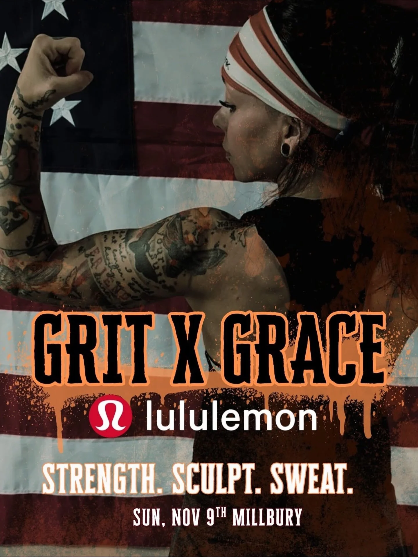 ⚔️ Grit x Grace at Lululemon &ndash; Millbury
🗓 Sunday, November 9th | ⏰ 9:00 AM | 📍Lululemon Millbury

Ready to earn your Sunday?
Join Coach CaraMia for a gritty, empowering Grit x Grace class &mdash; where strength meets flow, and grit meets beau