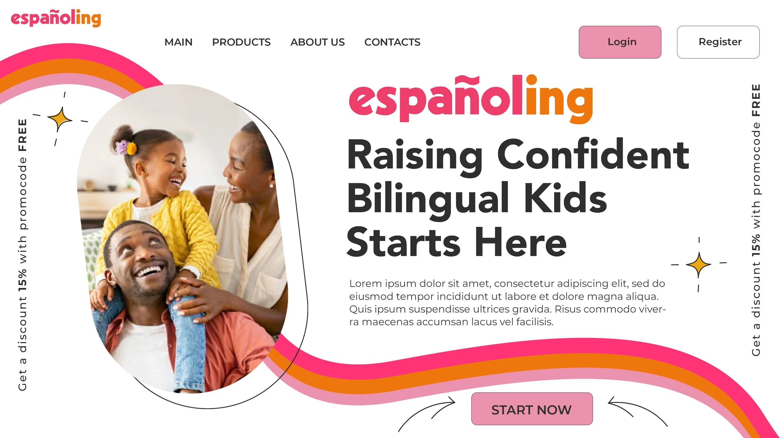 Website Mockup with Design Assets