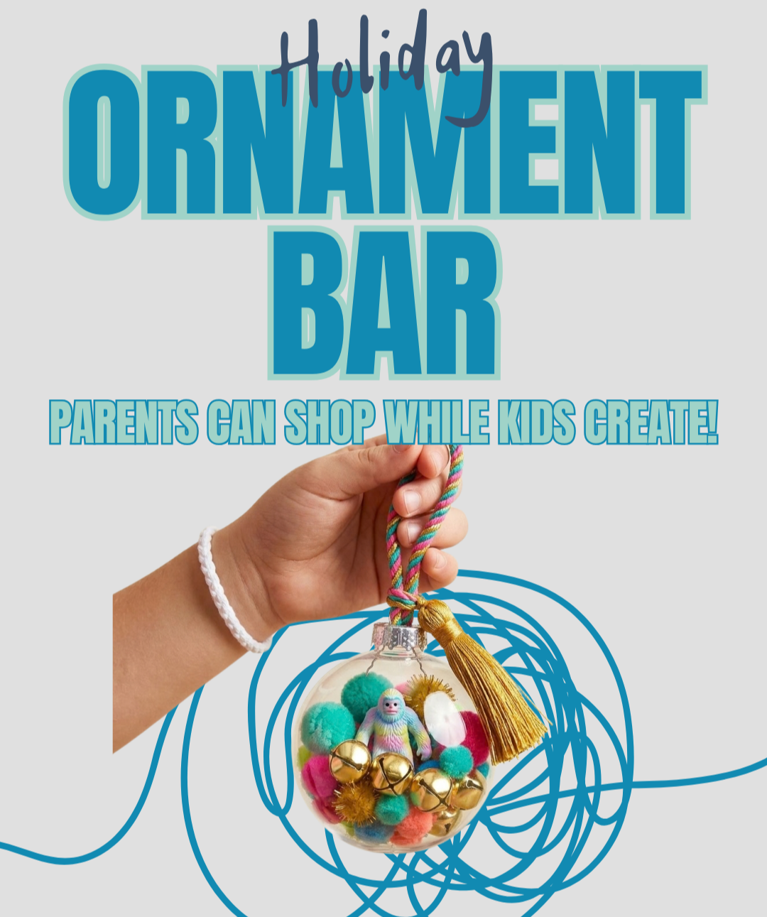 Holiday Ornament Decorating Bar - Kids Drop in