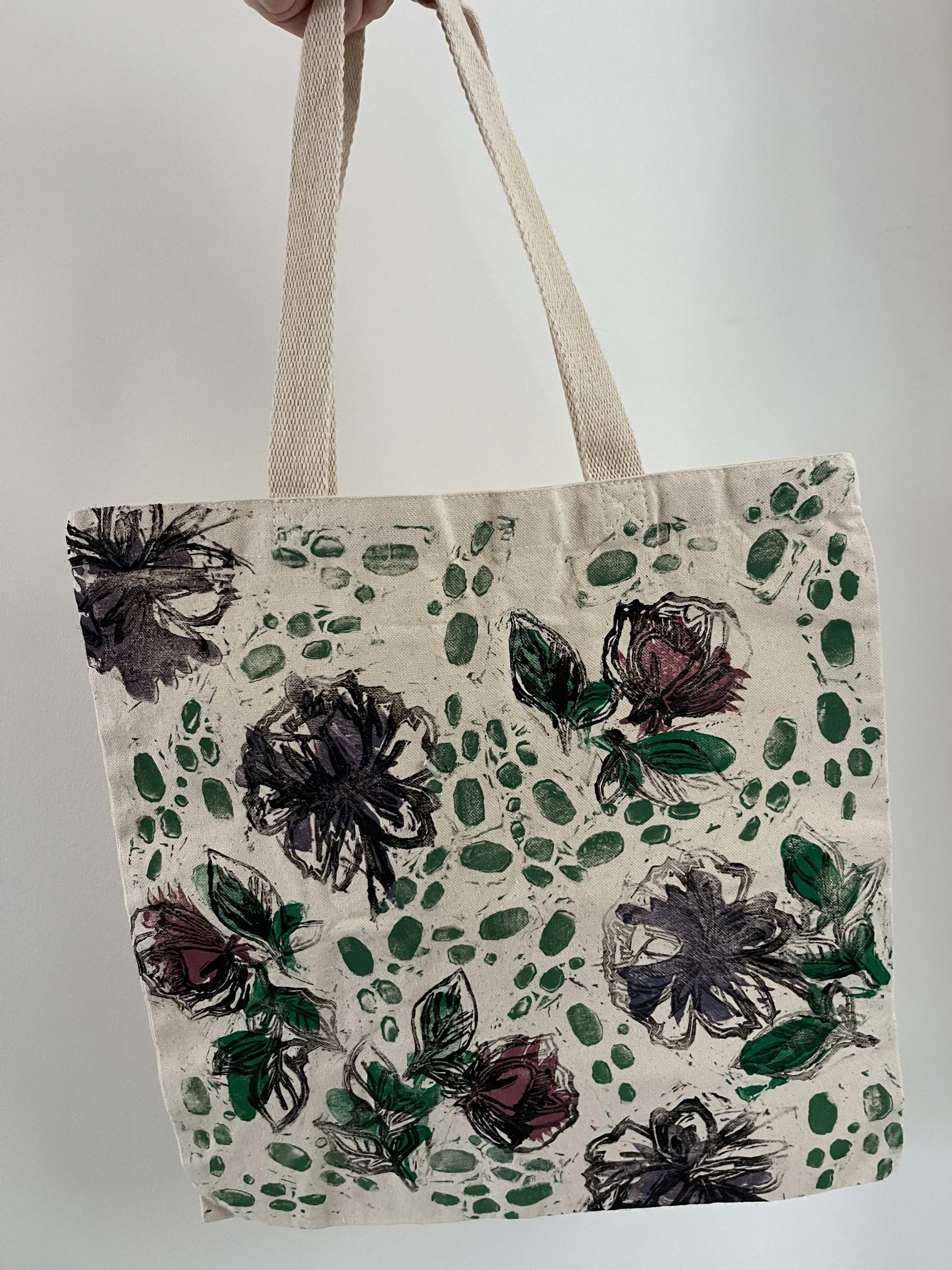 block printed bag