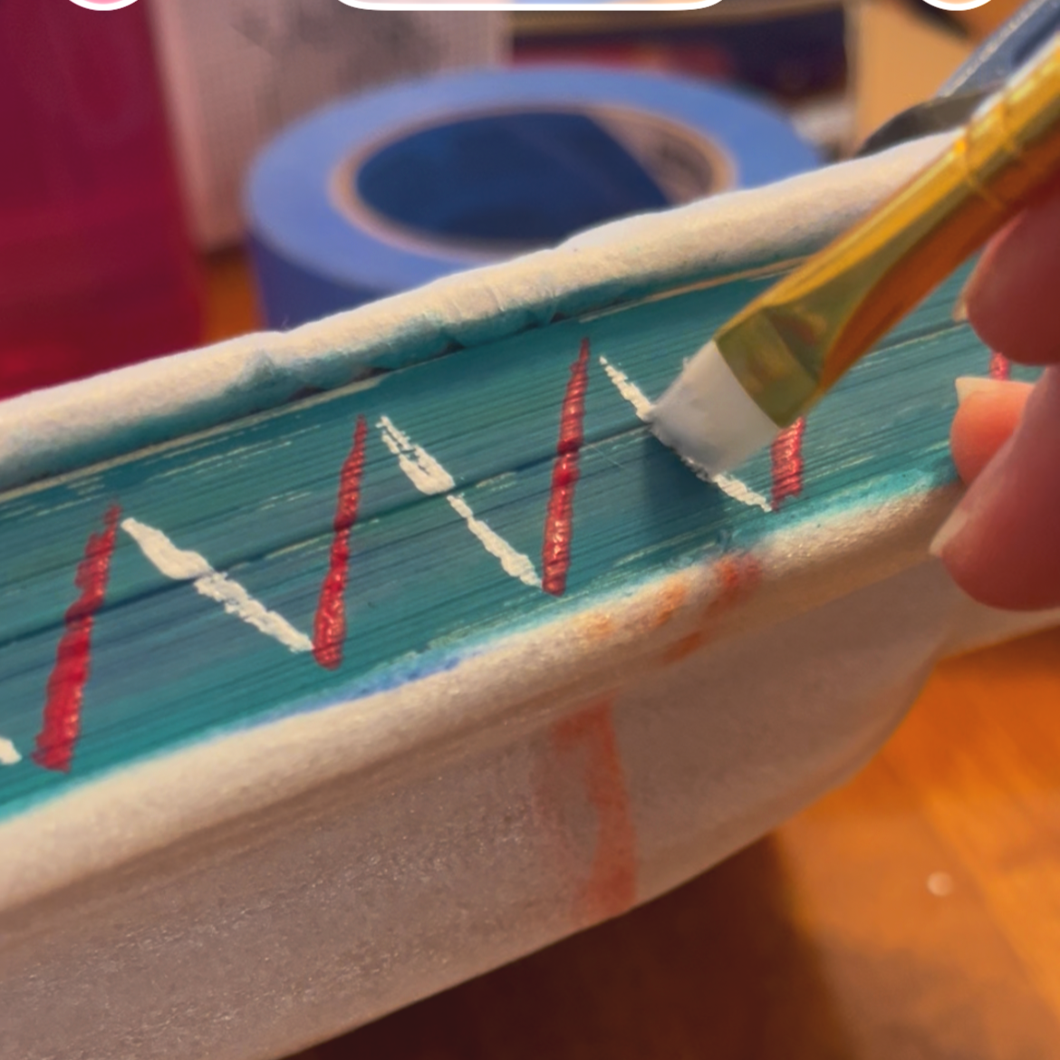 stenciled book page edges for a creative night out with Slow Craft hosted by Cynthia McMullen