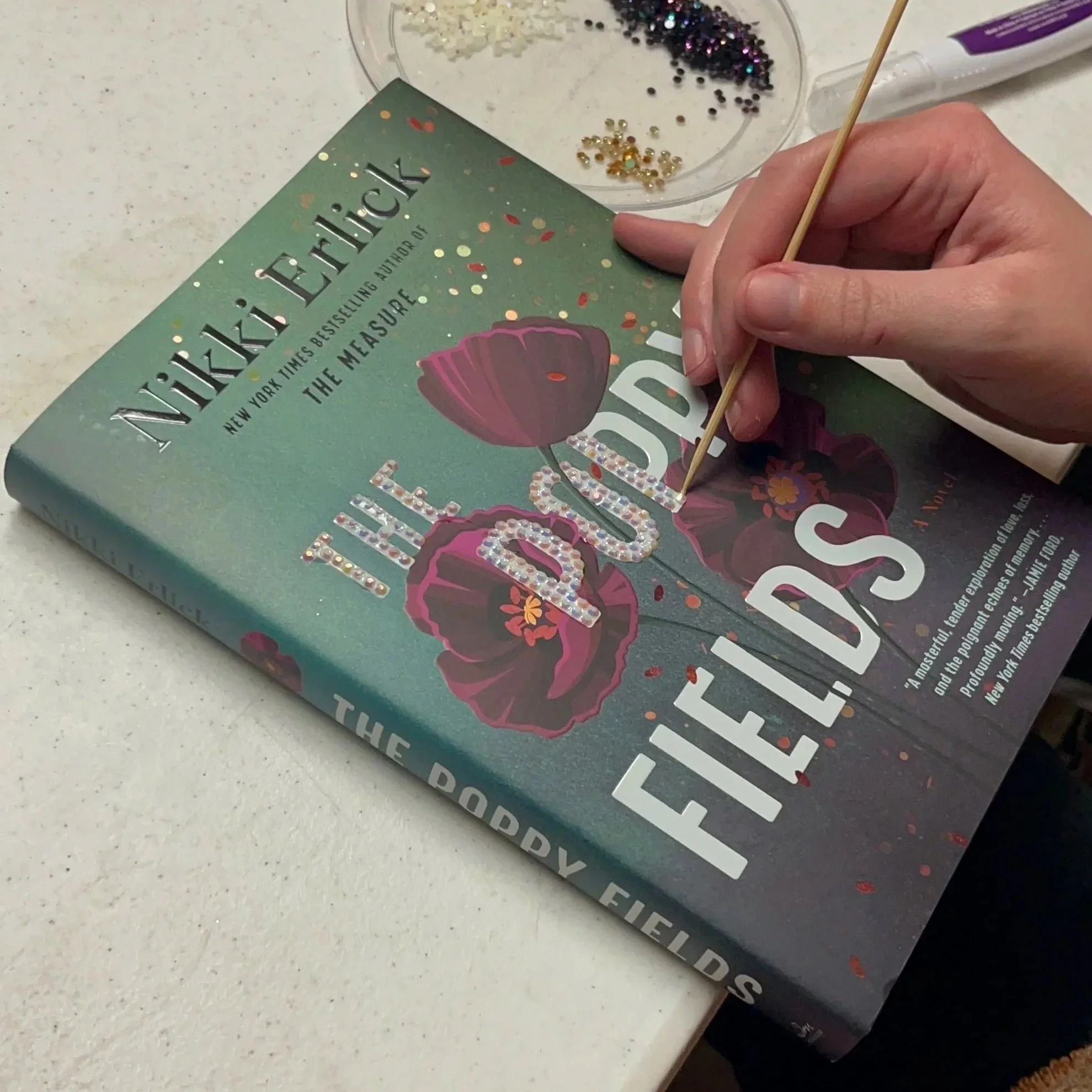 bedazzled book in progress