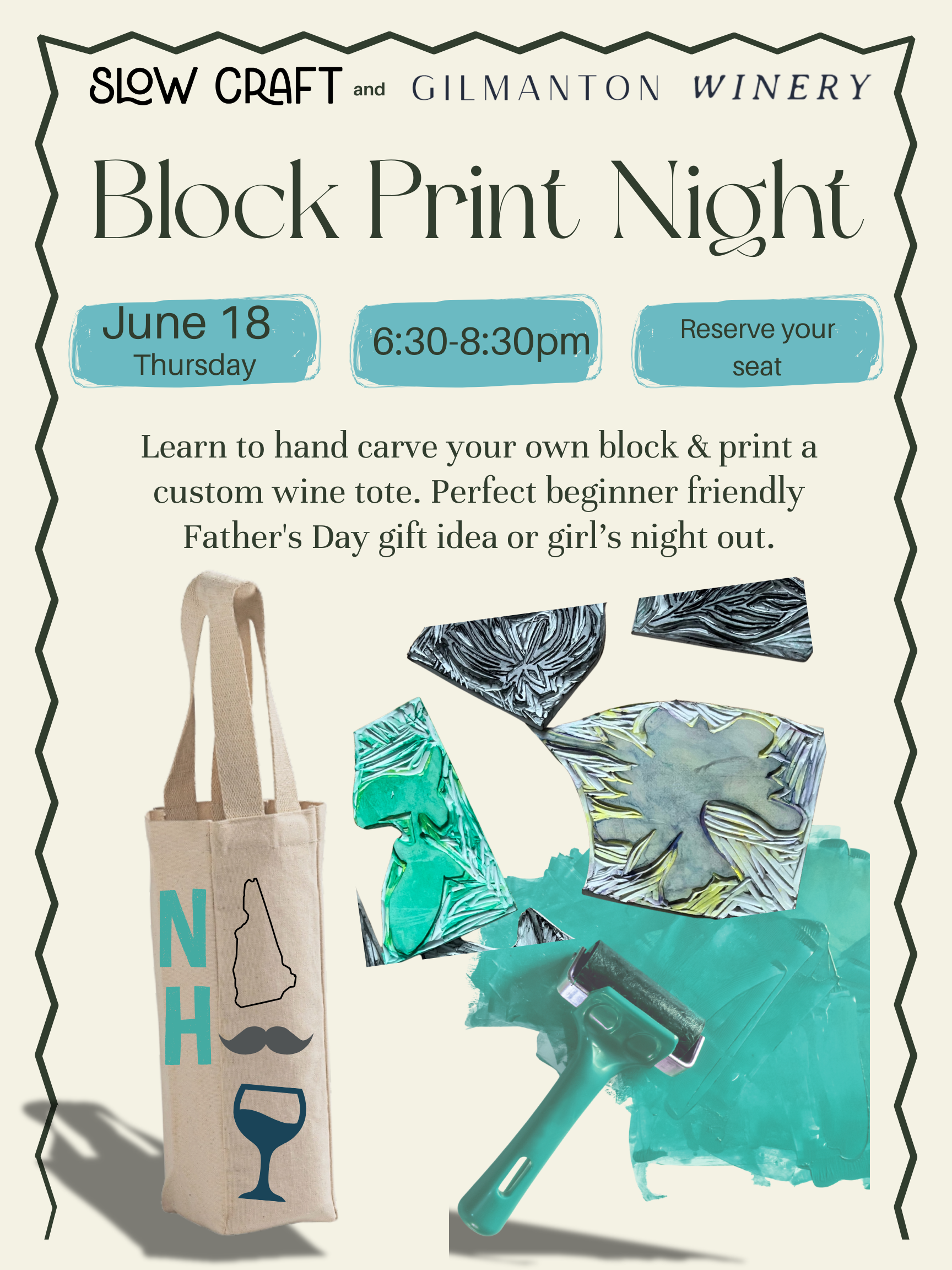 flyer for block printing